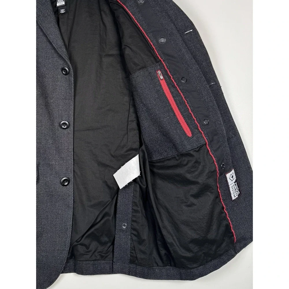 VICTORINOX Blazer Jacket Utility Dark Gray Cotton - Men's Small